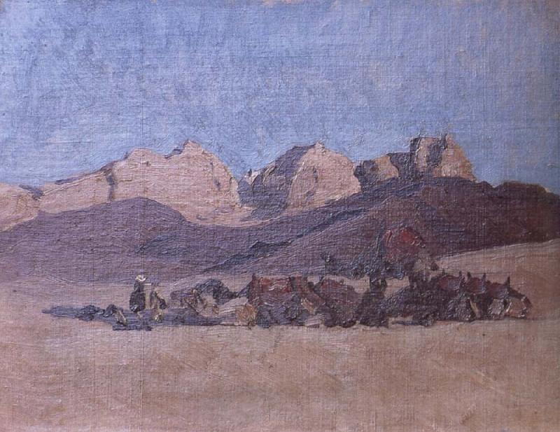 Ippolito Caffi Simoon in the Desert